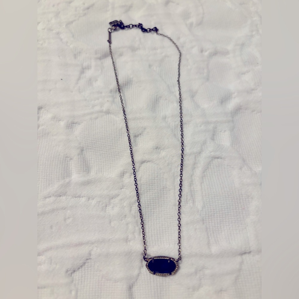 Deep blue Kendra Scott necklace